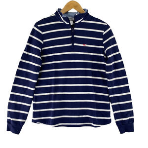 Nautical Preppy‎ Vineyard Vines Pullover Sweater XS Blue White Stripe Cotton